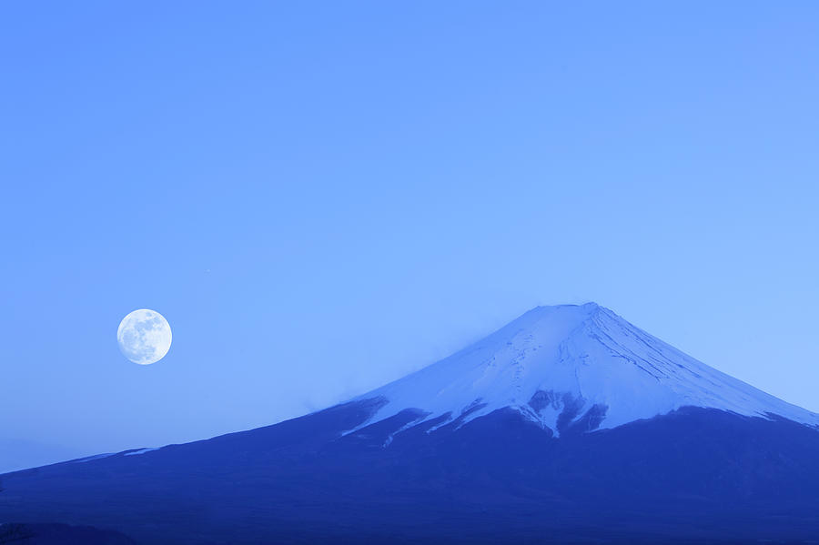 Moonrise Near Mount Fuji Photograph by Grant Faint