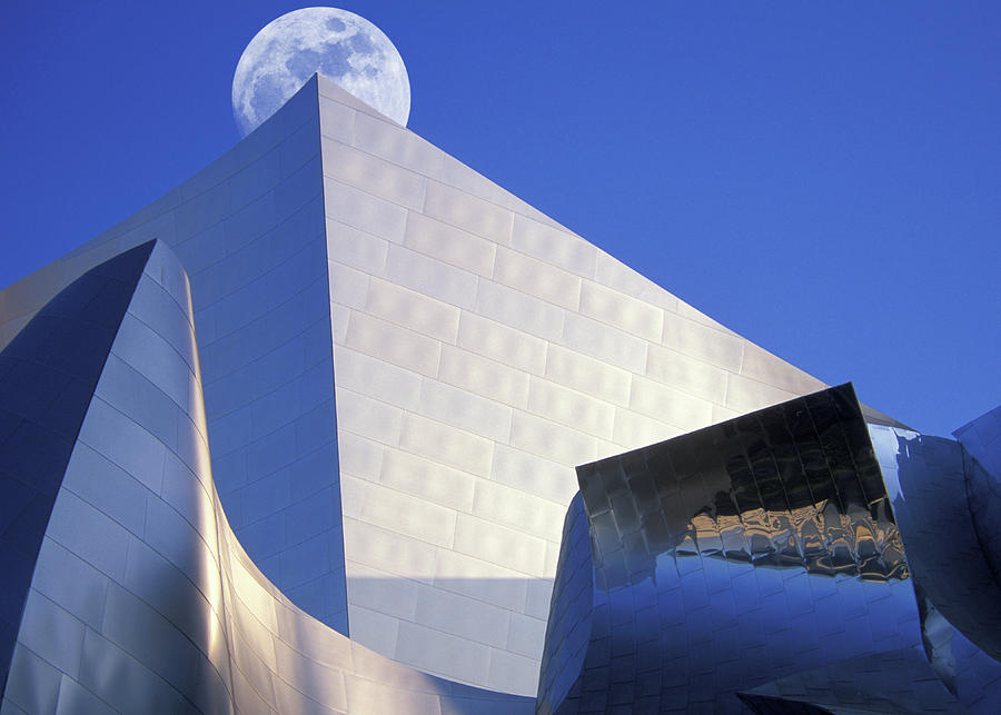 Moonrise Over Concert Hall Photograph by Grant Faint