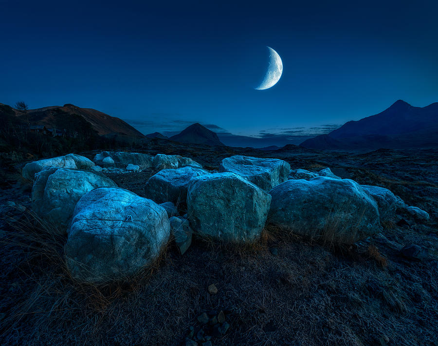 Anderson Photograph - Moonrise, Sligachan by Matt Anderson