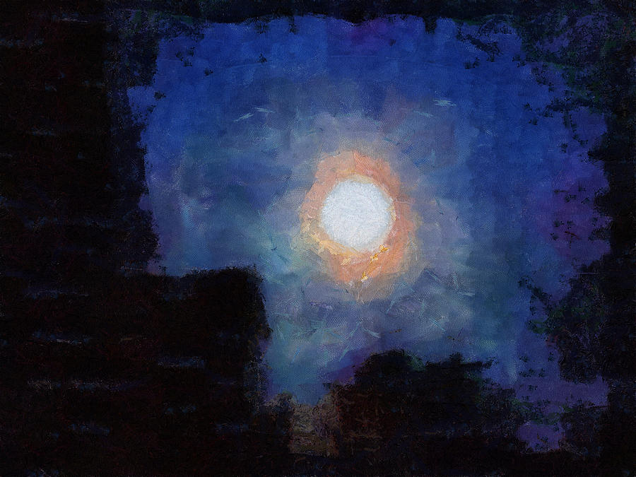 Moonscape Mixed Media by Christopher Reed