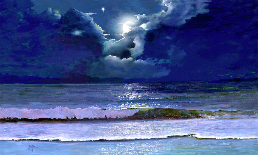 Moonscape Painting by Thomas Linker | Fine Art America