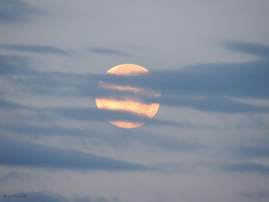 Moonset 7-2-2015 Photograph by Enaid Silverwolf