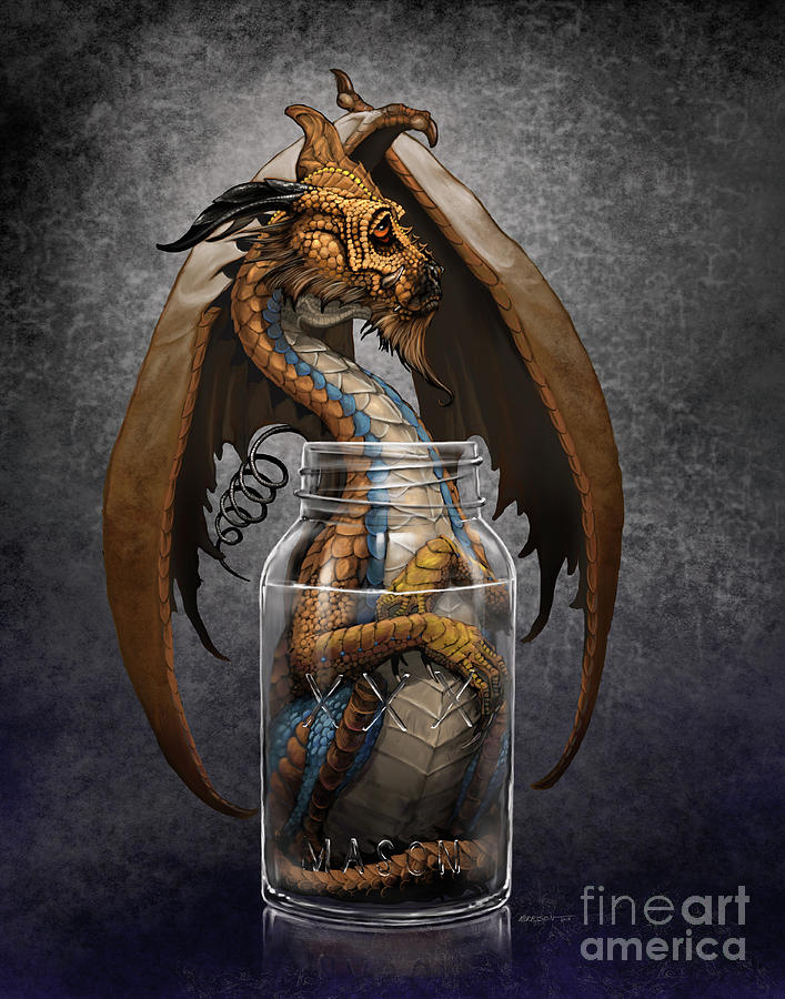 Dragon Digital Art - Moonshine Dragon by Stanley Morrison