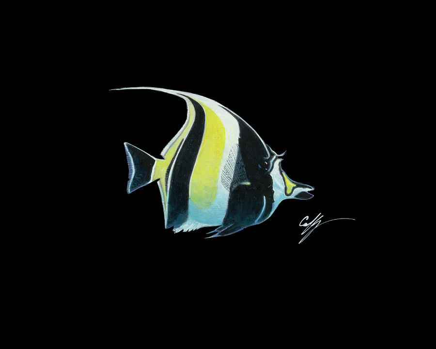 Moorish Idol Painting By Durwood Coffey - Fine Art America