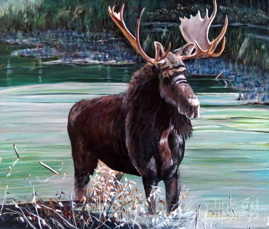 Moose County Painting by Marilyn McNish