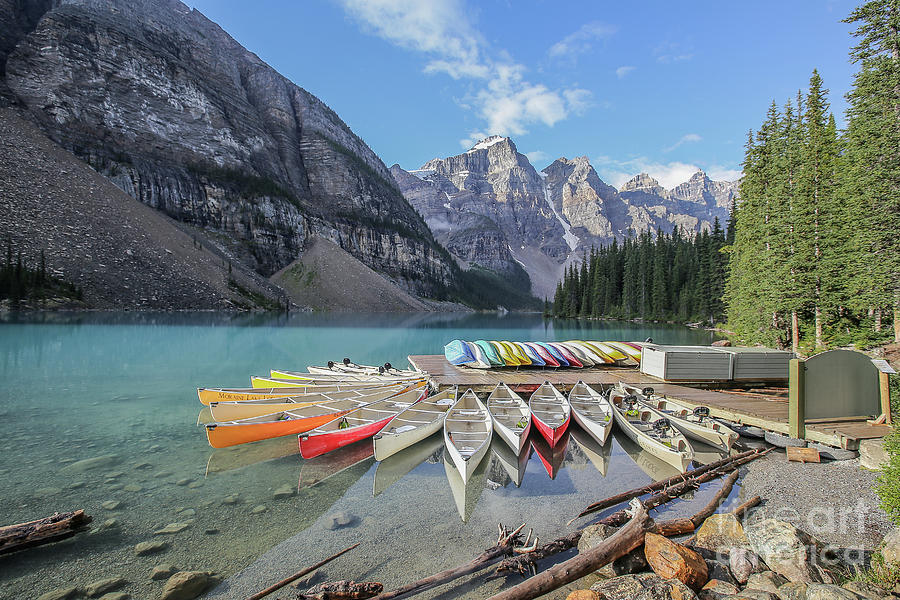 Moraine Lake Photograph - Moraine Lake, Banff National Park by Eddie Hernandez Moraine Lake Photograph - Moraine Lake, Banff National Park by Eddie Hernandez