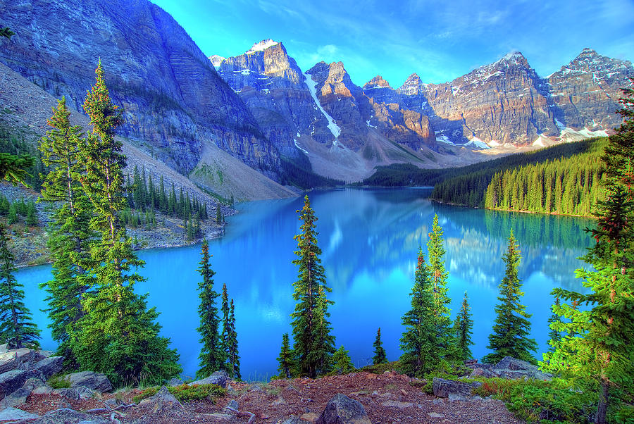 Moraine Lake, Banff, Rocky Mountain Photograph by All Rights By Krishna.wu