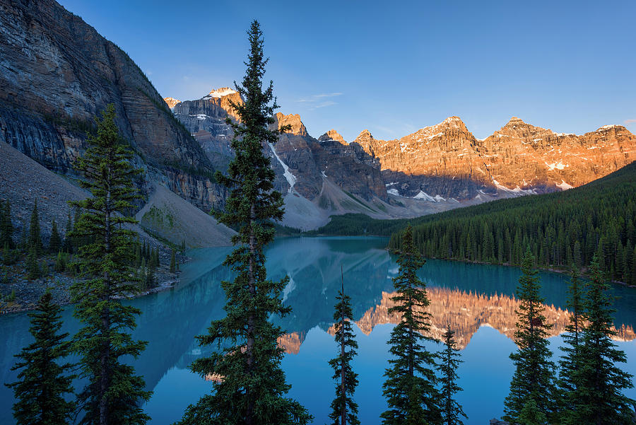 Moraine Sunrise Photograph by Michael Blanchette Photography - Fine Art ...