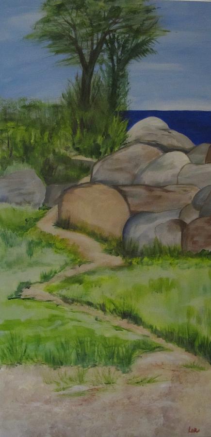 Moraine Trail Painting by Lorraine Centrella