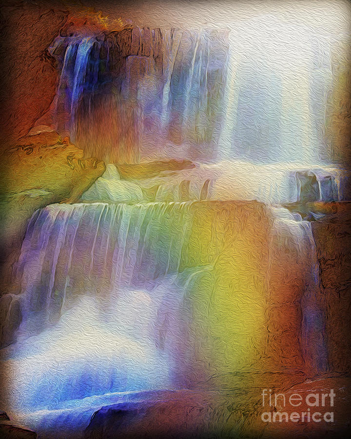 Moravian Falls Painting by Todd L Thomas