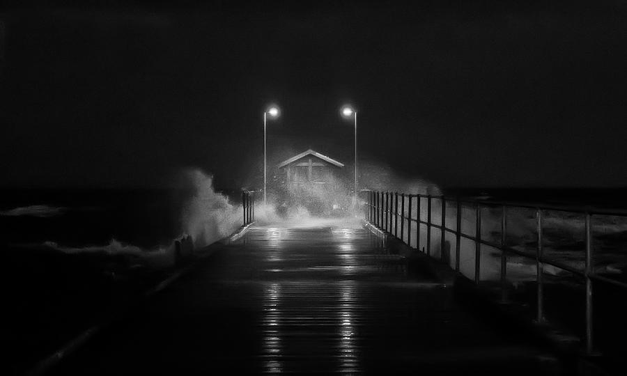 Pier Photograph - Mordialloc Storm by John Parkinson