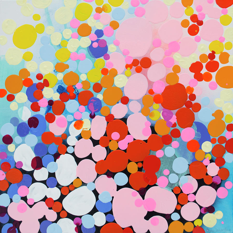Abstract Painting - More Candles Than Cake by Claire Desjardins Abstract Painting - More Candles Than Cake by Claire Desjardins
