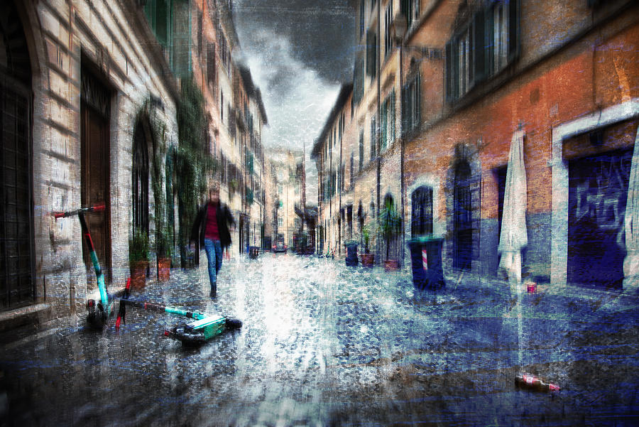 Morning After The Nightlife In Trastevere Photograph by Nicodemo ...