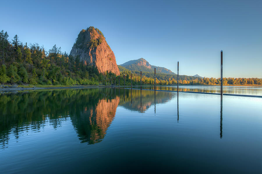 Morning at Beacon Rock 0879 Photograph by Kristina Rinell