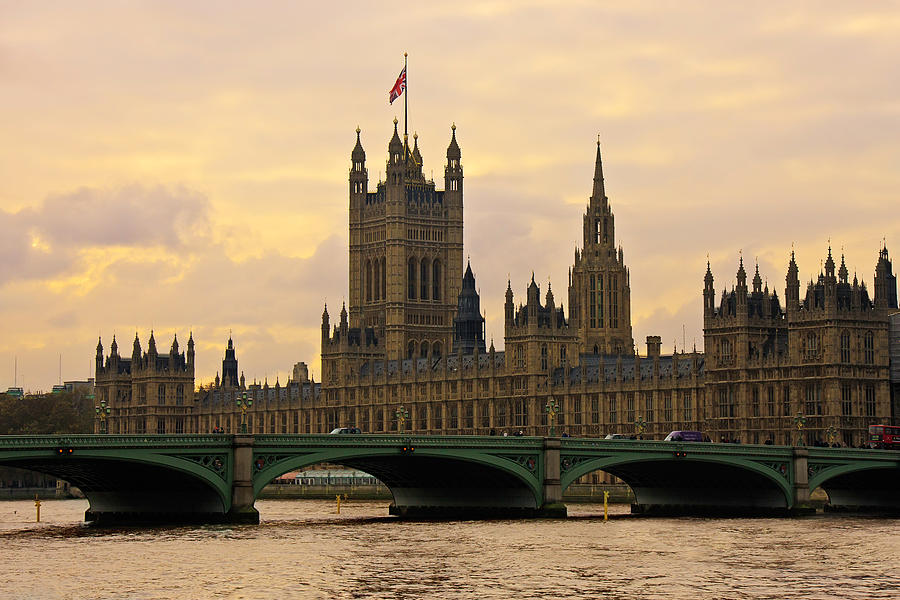 Westminster Photograph - Morning at Westminster by Kamil Swiatek