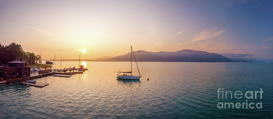 Morning Atmosphere At The Attersee Lake Photograph