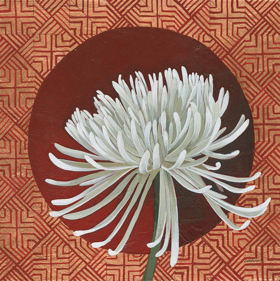 Flower Painting - Morning Chrysanthemum IIi by Kathrine Lovell