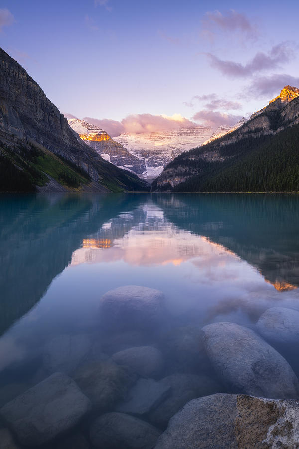 Banff National Park Photograph - Morning Color Of Lake by Yongnan Li ?????