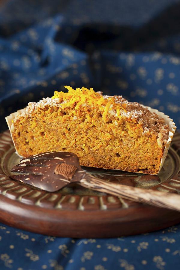 Morning Crumble Cake With Orange Zest Photograph by Yelena Strokin
