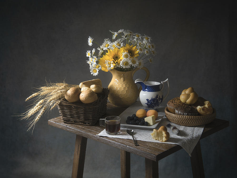 Bread Photograph - Morning Delight by Catherine W.
