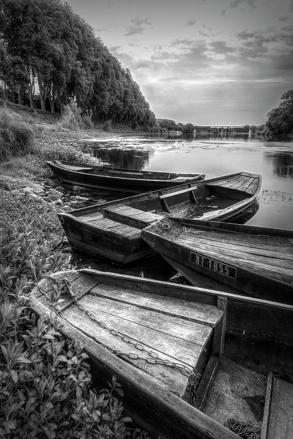 Morning Float Black and White Photograph by Debra and Dave Vanderlaan