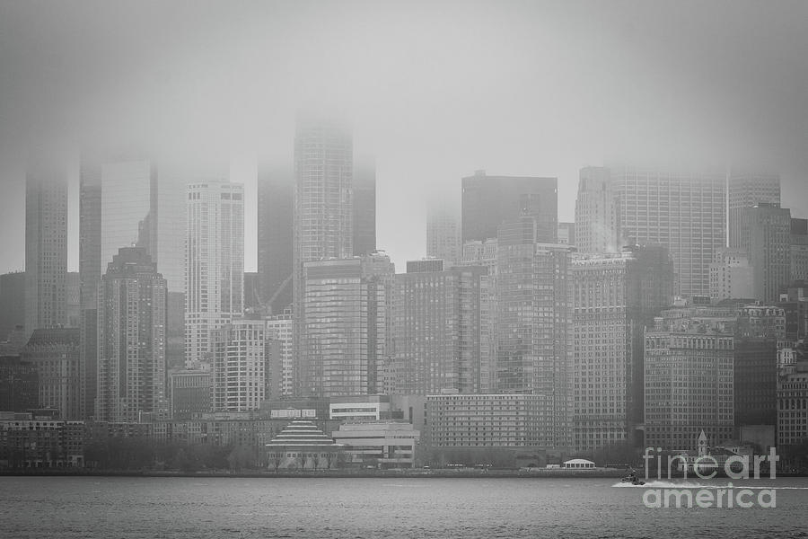 Morning Fog over Manhattan Photograph by Sanjeev Singhal