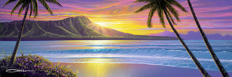 Paradise Painting - Morning Glory by Chris Sebo