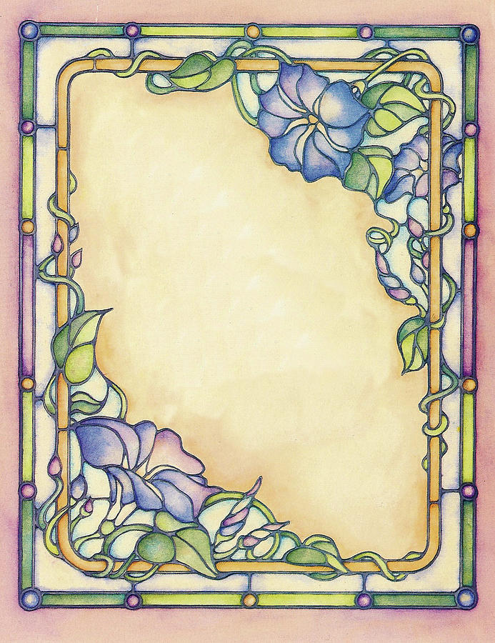 Flower Painting - Morning Glory Window by Kim Jacobs