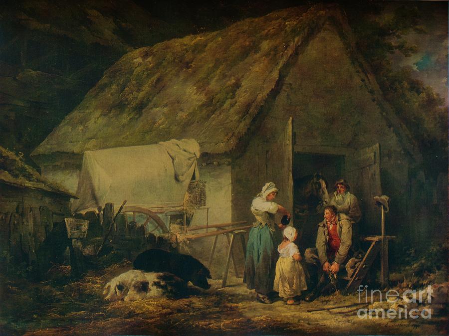 Morning, Higglers Preparing For Market Drawing by Print Collector