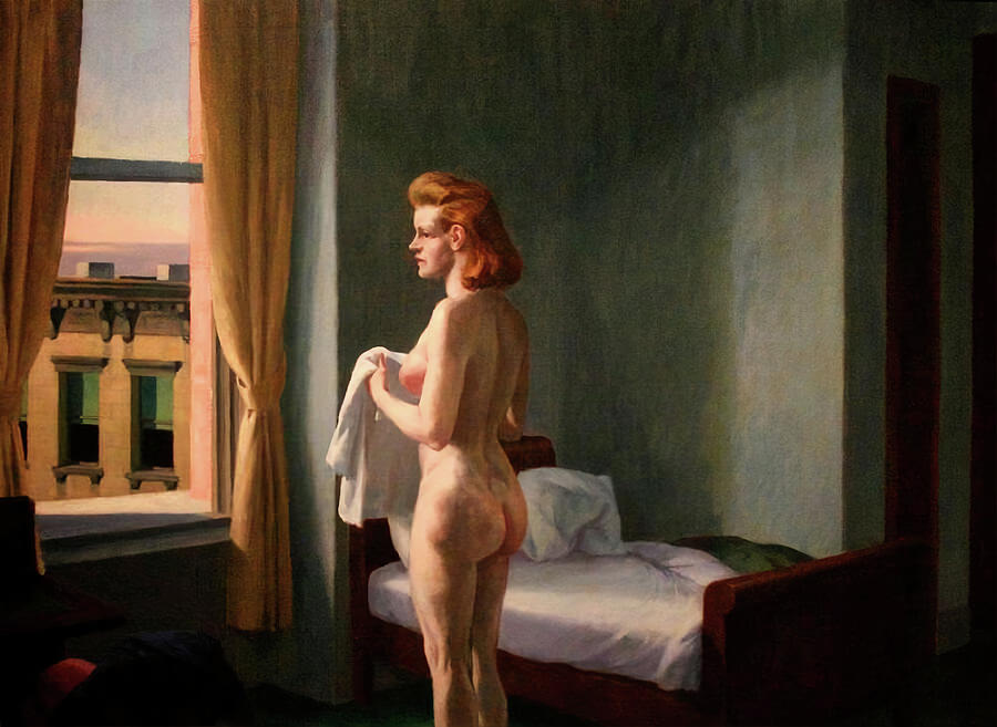 Edward Hopper Painting - Morning In A City by Edward Hopper