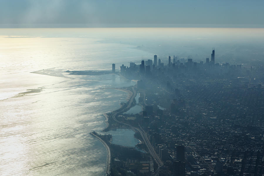 Morning In Chicago Photograph by Laszlo Podor