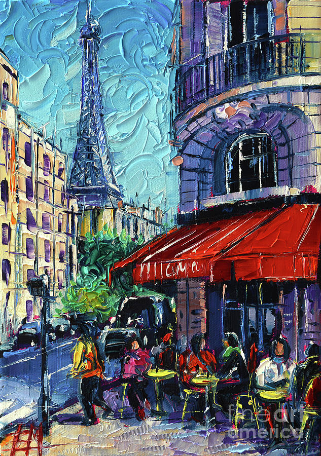 Morning In Paris Painting by Mona Edulesco