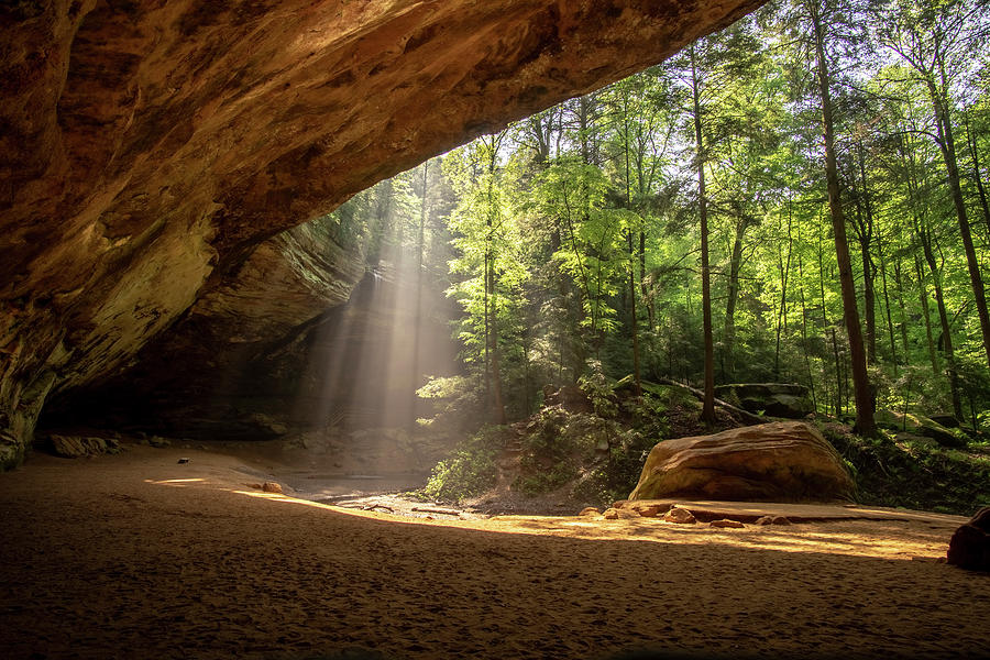 Morning Light, Ash Cave Photograph by Arthur Oleary