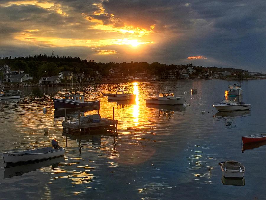 Morning Light in Stonington Maine Photograph by Anne Sands