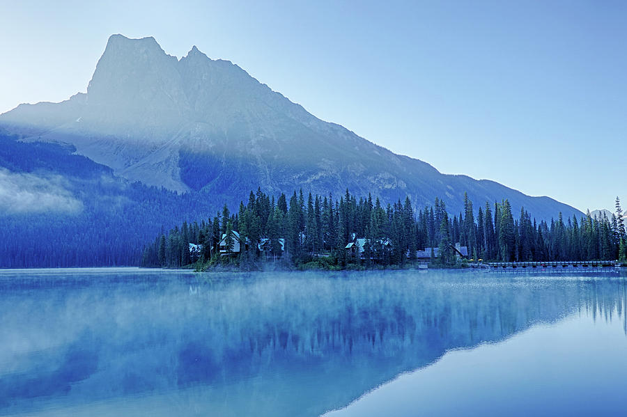 Morning LIght on Emerald Lake Yoho National Park British Columbia Canada Photograph by Toby McGuire