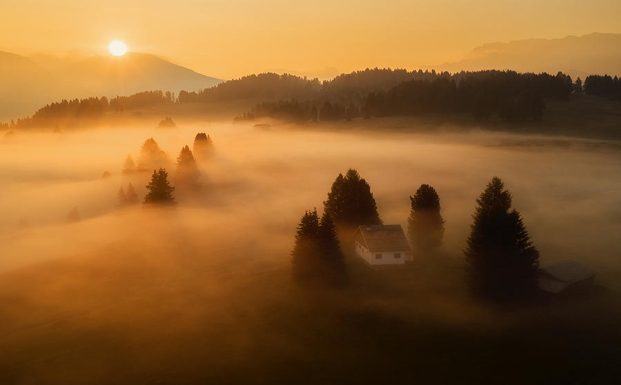 Mountain Photograph - Morning Mist by Ales Krivec
