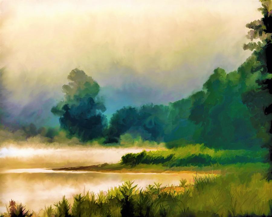 Morning Mist Painting By Artmarketjapan