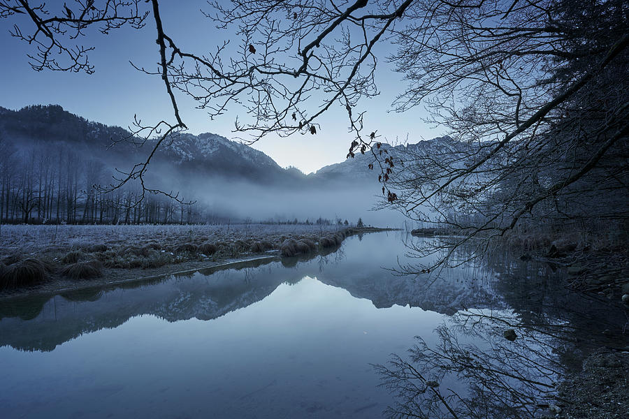 Morning Mood At Offensee, Upper Austria, Austria. Photograph by Nadine Schmalzer