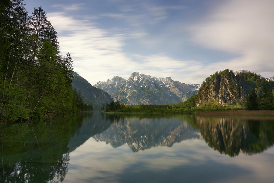 Morning Mood At The Almsee, Upper Austria, Austria. Photograph by Nadine Schmalzer
