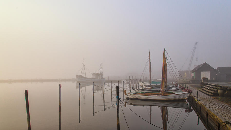 Morning Mood At The Harbor. Photograph by Leif Lndal