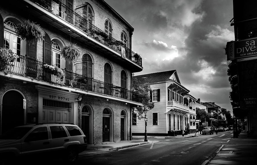 Morning On Royal In Black and White Photograph by Greg and Chrystal Mimbs