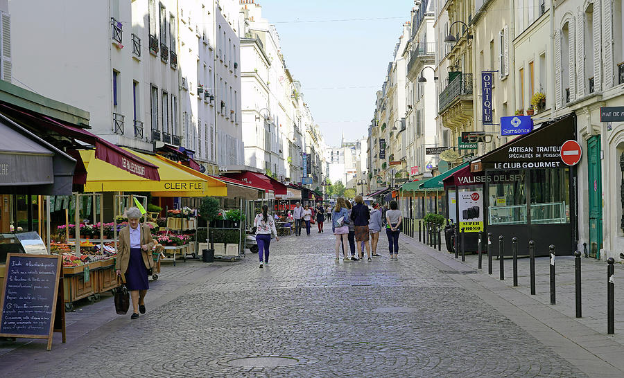 Morning On Rue Cler In Paris France Photograph by Rick Rosenshein