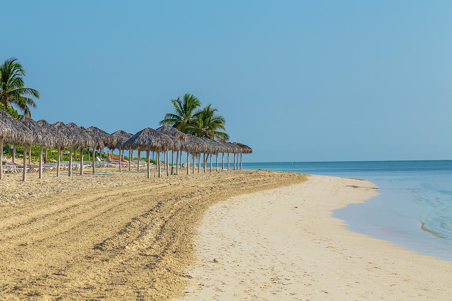 Summer Photograph - Morning On The Beach, Playa Santa Lucia, Cuba by Manuel Bischof