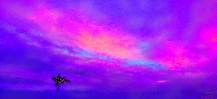 Morning Purple Skies Painting By Russ Harris