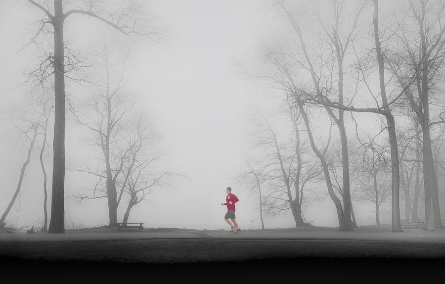 Morning Runner Photograph by Jie Jin