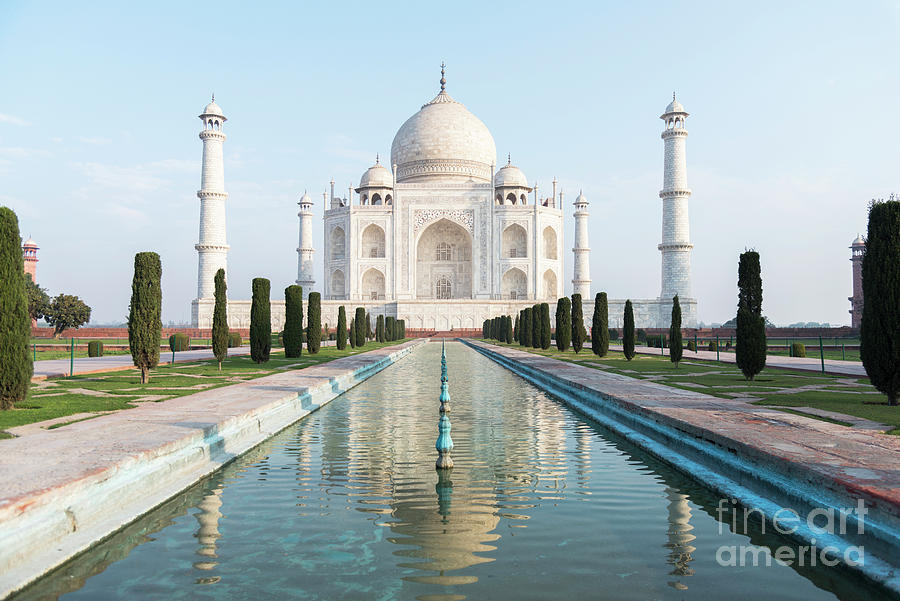 Morning Time At Taj Mahal, Agra, India Photograph by Tanatat Pongphibool ,thailand