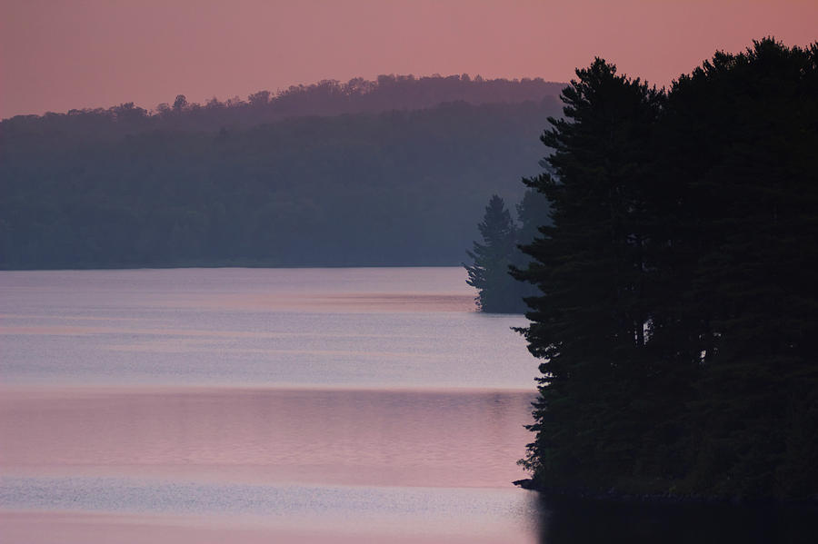 Morning Tones - Sunrise - Wollaston Lake Photograph by Spencer Bush
