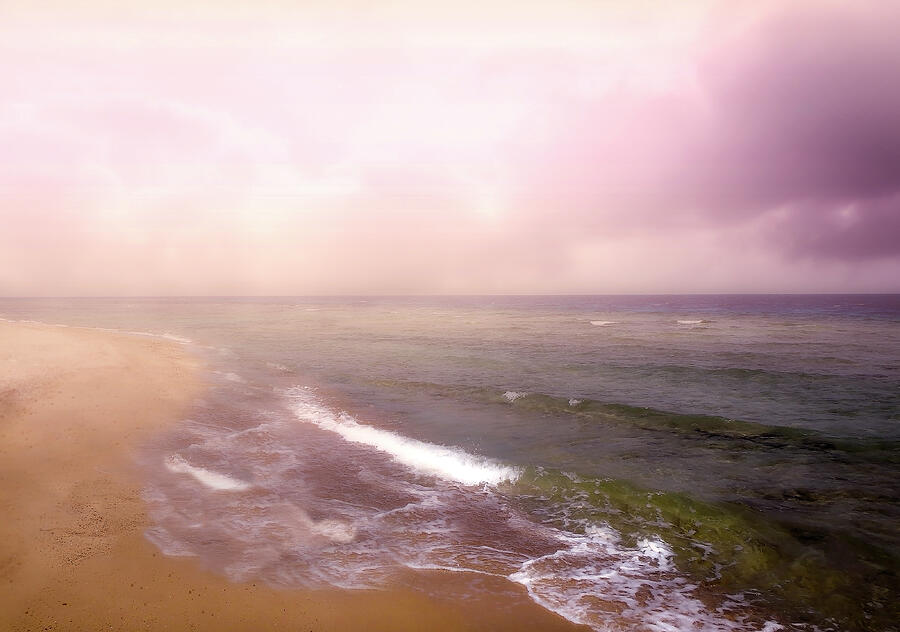 Morning Walk Along The Seashore In Dreamland 2 Photograph by Johanna Hurmerinta