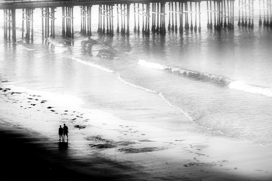 Black And White Photograph - Morning Walk by Simon Chenglu