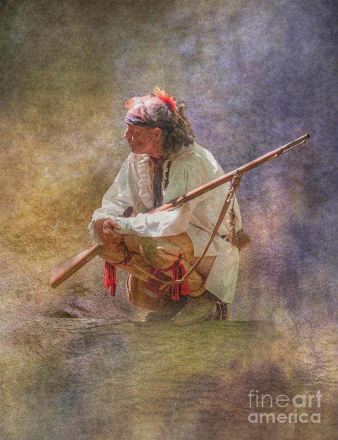 Native American Digital Art - Morning Warrior Cook Forest  by Randy Steele